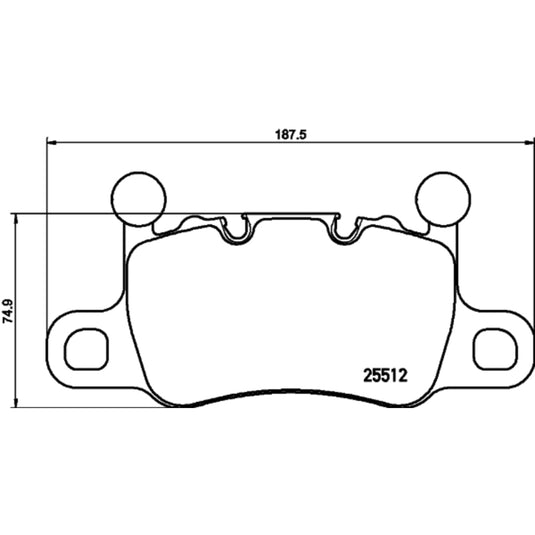 Brembo Oe P65038 BRE Low Metallic Pads
