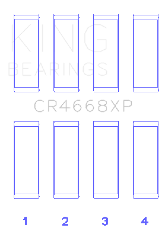 Load image into Gallery viewer, King Engine Bearings CR4668XP KING Connecting Rod Bearings
