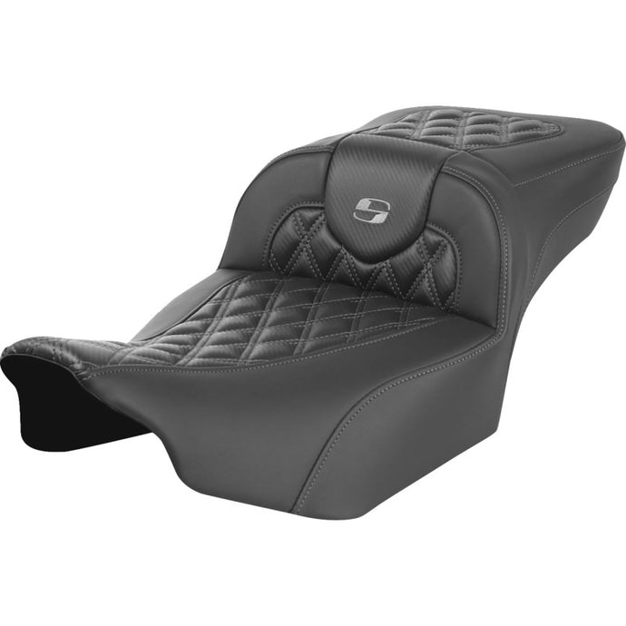 Saddlemen 823-07-20702 Extended Reach Roadsofa CF Seat without Drivers Backrest - Gray Stitching