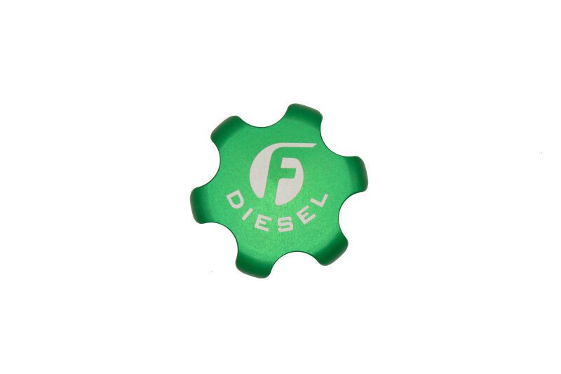Load image into Gallery viewer, Fleece Performance FPE-FC-1316-GRN FPE Billet Fuel Caps
