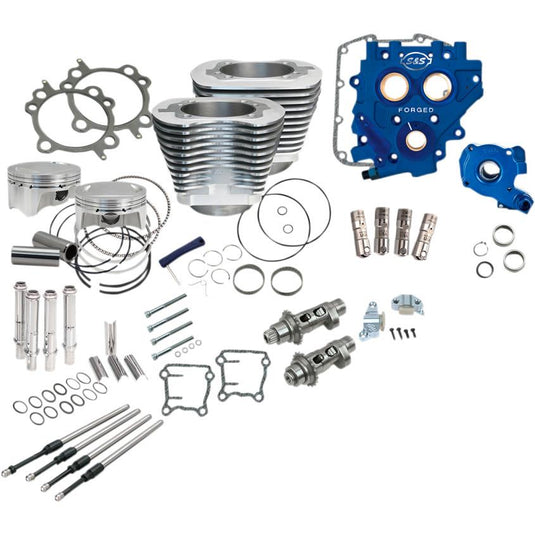 S&S Cycle 330-0666 Power Package - Chain Drive - Silver