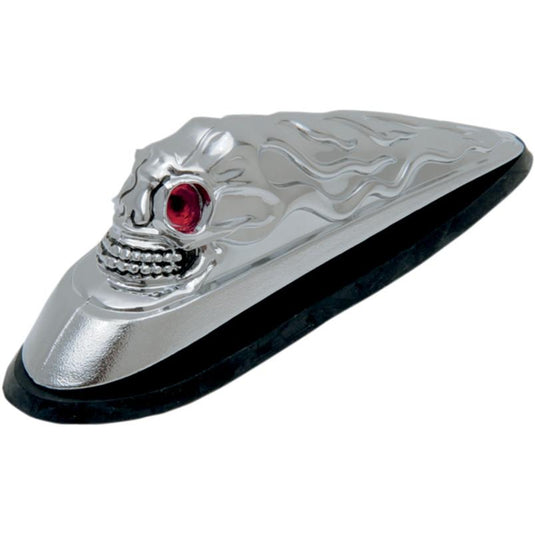 Drag Specialties DS-287533 Skull Head Front Fender Ornament with Illuminated Eyes