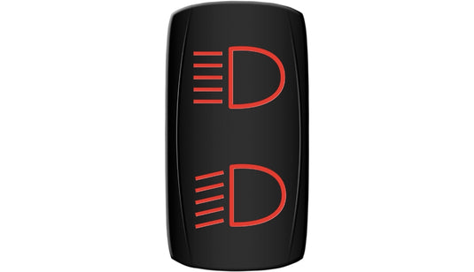 Moose Utility HLB-PWR-R Hi/Low Headlight Rocker Switch - Red