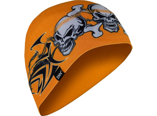 Orange Tribal Skull