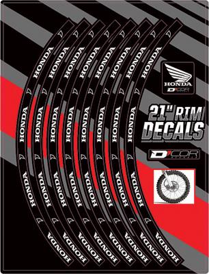 Dcor 40-80-200 Rim Decal - Honda 21in. - Front