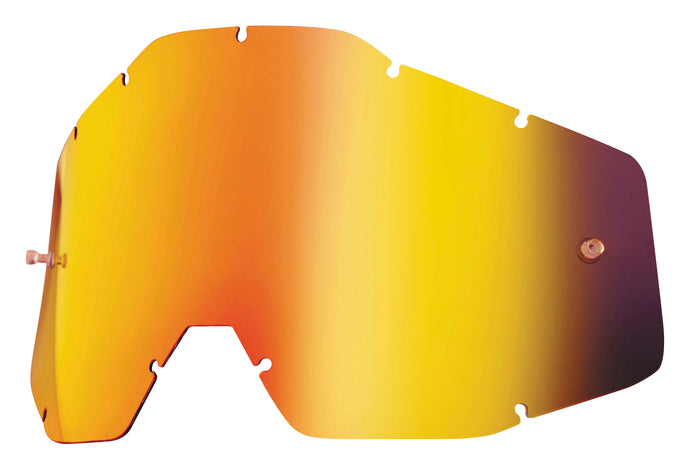 100% Replacement Lens for Accuri Junior Goggles - Red Mirror/Smoke Anti-Fog