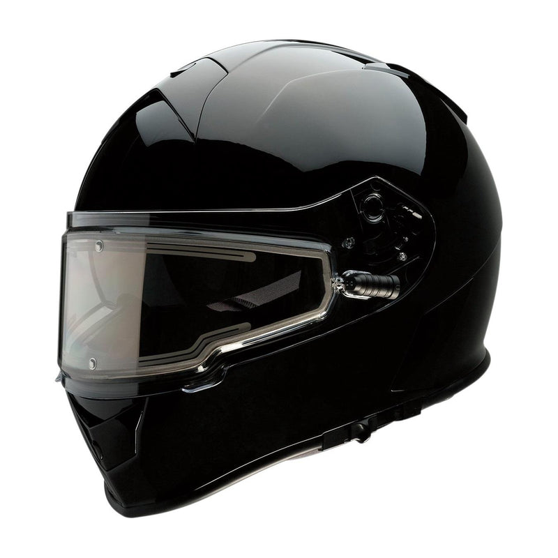 Z1R Warrant Solid Snow Helmet with Electric Shield Black