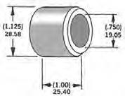 Harddrive 339285 3/4in. Axle Spacers - 1.00in. W - Chrome