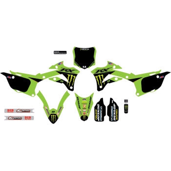 Dcor 20-20-121 2021 Monster Energy Complete Graphic Kit - Black