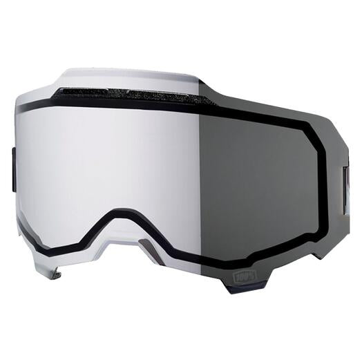 100% Replacement Injected Dual Pane Vented for Armega Goggles - Mirror Silver Flash Lens