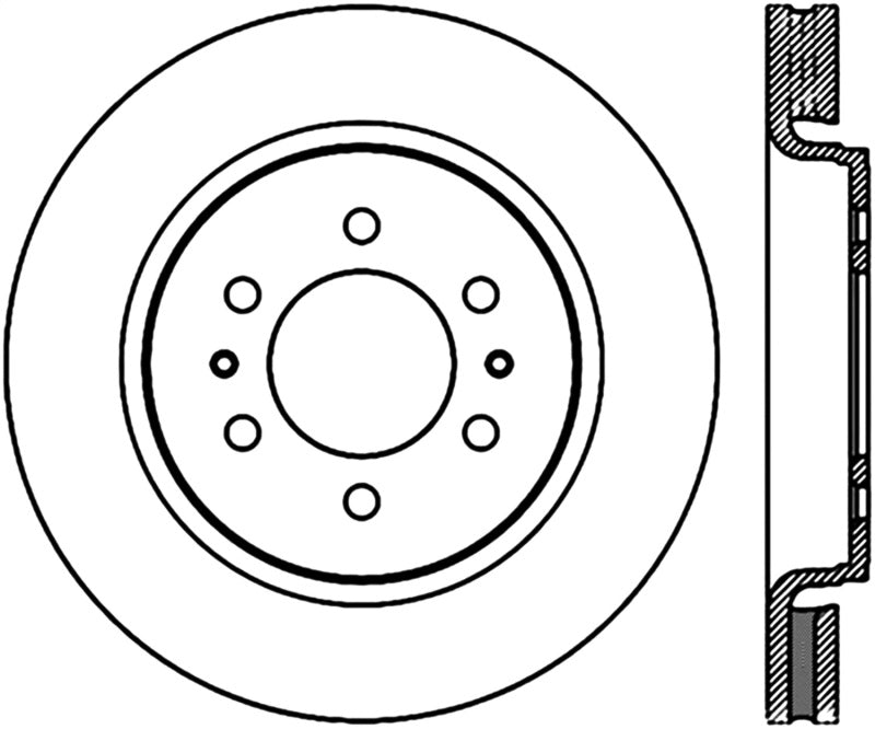 Load image into Gallery viewer, Stoptech 126.65119CSR ST Slotted Sport Brake Rotors
