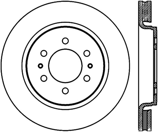 Stoptech 126.65119CSR ST Slotted Sport Brake Rotors