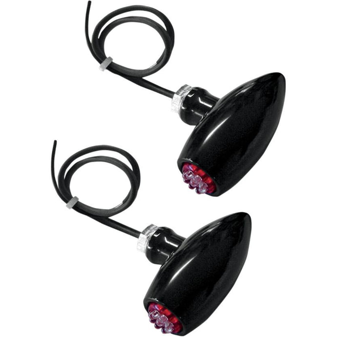 Joker Machine 05-52RB Astro LED Center Mount Marker Lights - Black - Red LED