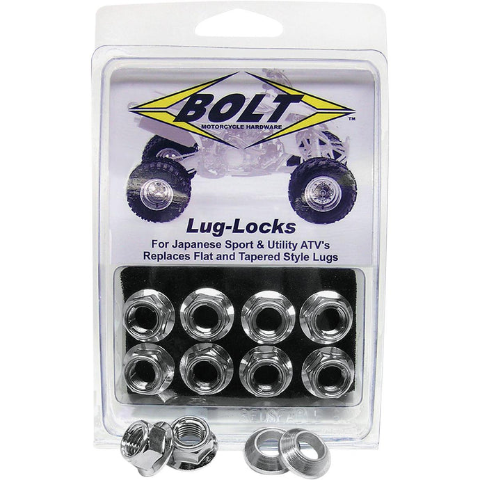 Bolt Motorcycle Accessories 2005-LUG.S Lug Locks - Silver