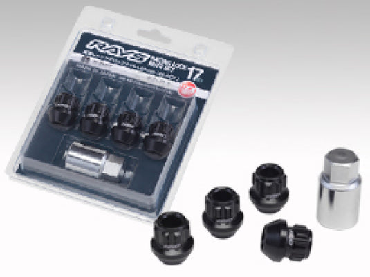 Rays W17RN12150BL254LP RAY Hex Lug Nuts & Lock
