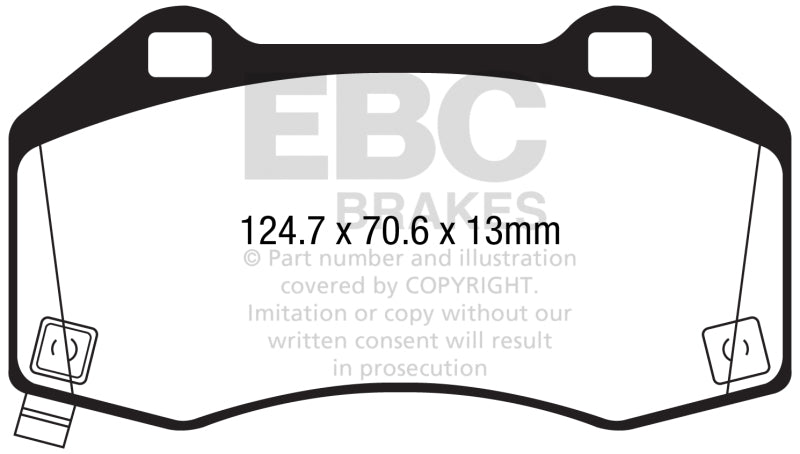 Load image into Gallery viewer, Ebc DP42286R EBC Yellowstuff Brake Pad Sets
