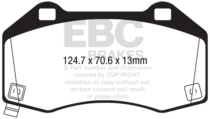 Ebc DP22286 EBC Greenstuff Brake Pad Sets