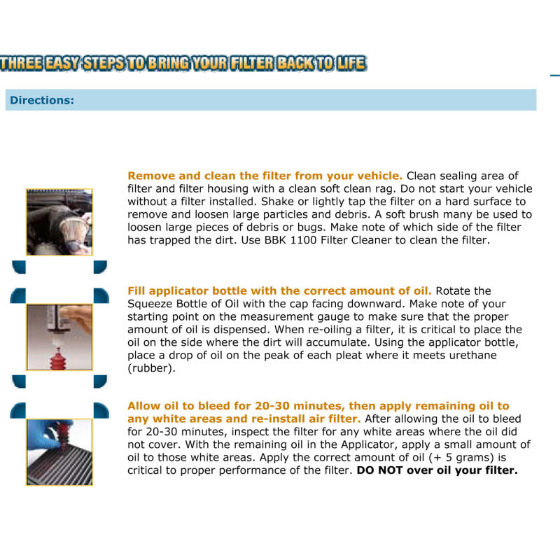 Load image into Gallery viewer, Bbk 1100 BBK Air Filter Cleaner Kit
