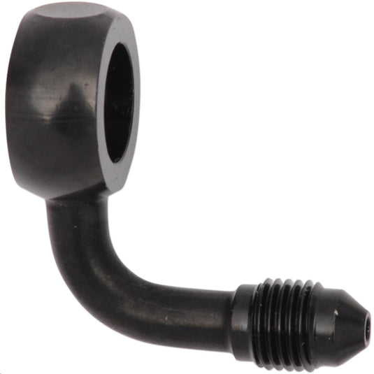 Magnum 1704-53 12mm Banjo x AN-3 Brake Line Fitting - 90deg. - Black