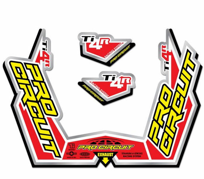 Pro Circuit DC09TI4R Ti-4R Exhaust Decal Kit