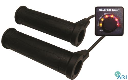Koso North America AM10711F Heated Grips with Heated Thumb and Muliti-Adjustment Switch for ATV or Snowmobile