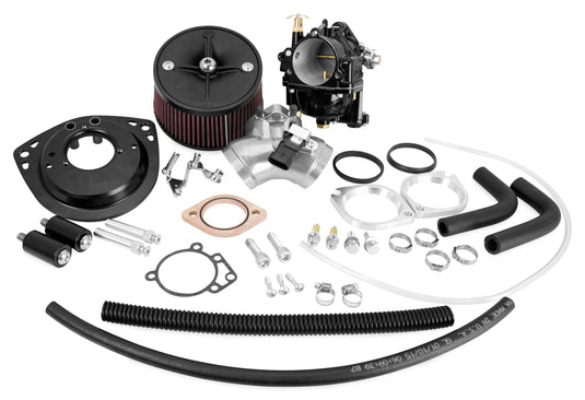 S&S Cycle 110-0120 Super G Carb Kit for T143 Long Block Engine - Black