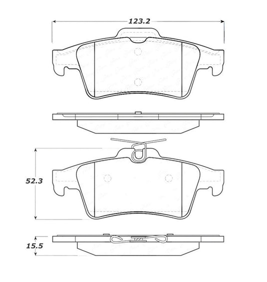 Stoptech 308.10950 ST Street Brake Pads