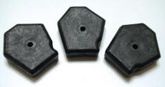 Comet 211482A Pucks - Ribbed Solid - Pentagon with Steel Insert