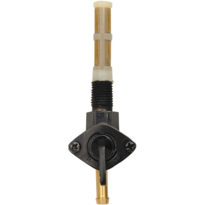 Drag Specialties 0705-0304 Gloss Black 1/4in. NPT Petcock - Straight Outlet