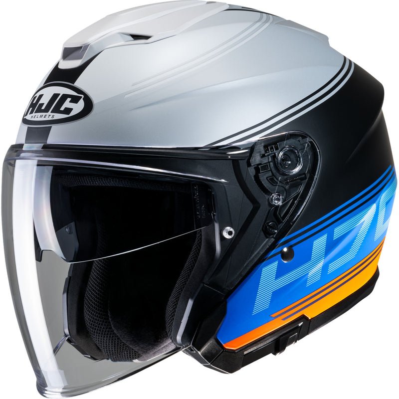 Load image into Gallery viewer, Hjc I30 Vicom Helmet (X-Small, Semi-Flat Blue/Dull Orange (MC-27SF))
