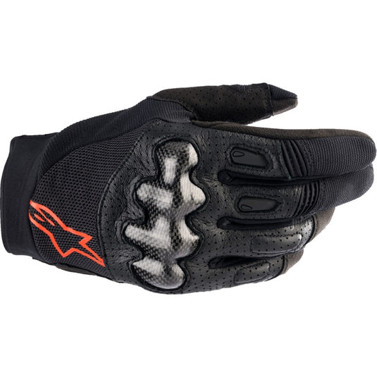 Alpinestars Megawatt Gloves (XXX-Large, Black/Fluo Red)