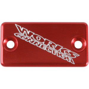 Works Connection 21-025 Anodized Billet Aluminum Front Brake Reservoir Cover - Red