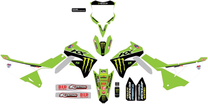 Dcor 20-20-802 2022 Monster Energy Kawasaki Complete Kit - White