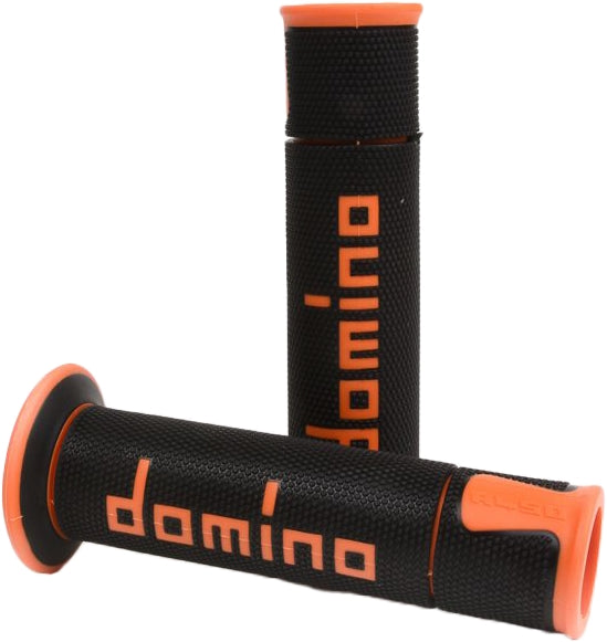 Domino A45041C4540B7-0 A450 Road Racing Grip -  Black/Orange