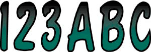 Hardline TEBKG200 Series 200 Premium Registration Kit - Gradation - Teal/Black