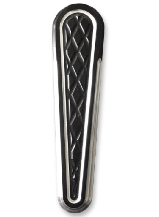 Eddie Trotta Designs TC-109B Dash Panel Insert - Platinum Cut - Black Anodized