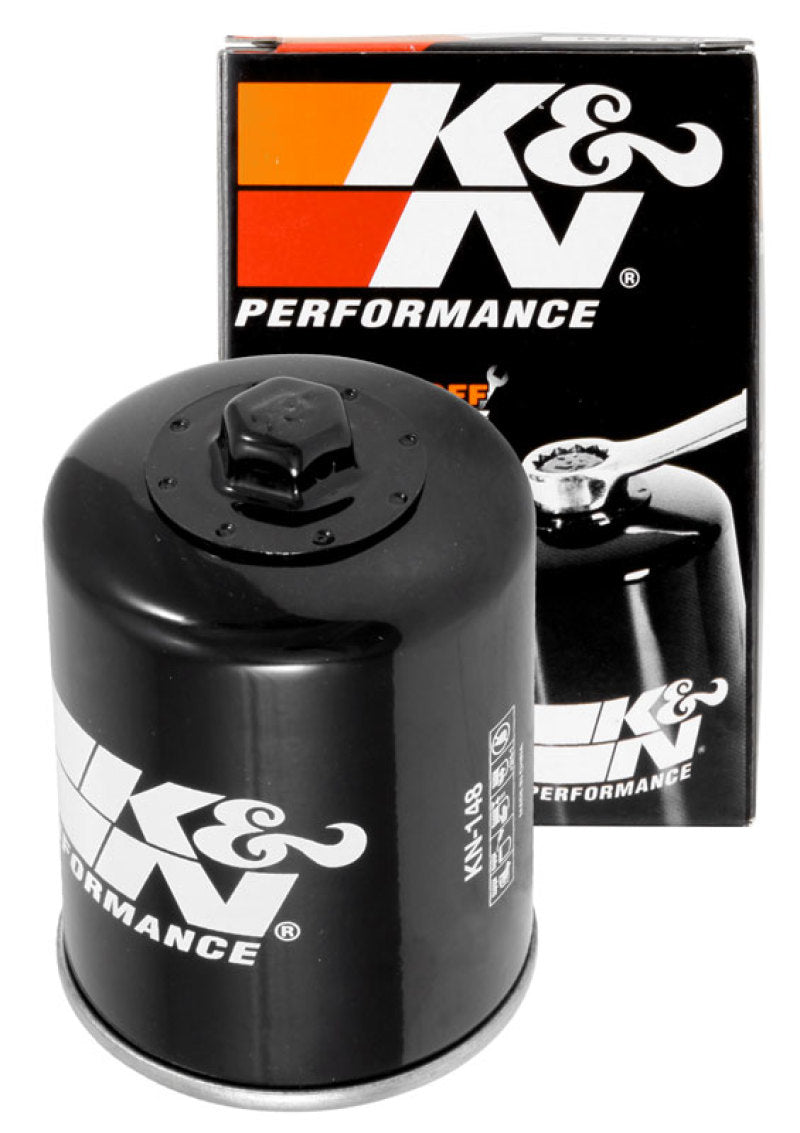 Load image into Gallery viewer, K&amp;N Engineering KN-148 KN Motorcycle Oil Filters
