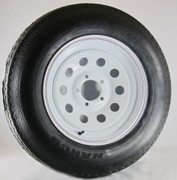 Awc TA2210612-70B205E Bias C/6 Ply, Standard, Trailer Tire/Wheel Kit - 20.5x8-10 - 5/4.5