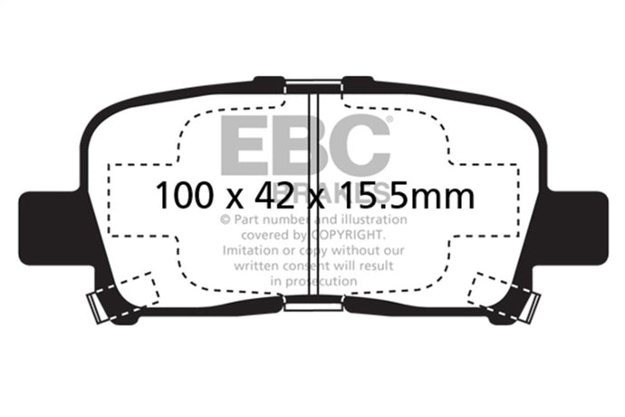 Ebc DP61662 EBC Greenstuff Brake Pad Sets