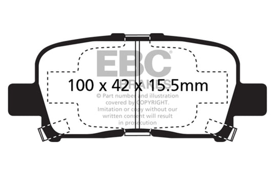 Ebc DP61662 EBC Greenstuff Brake Pad Sets
