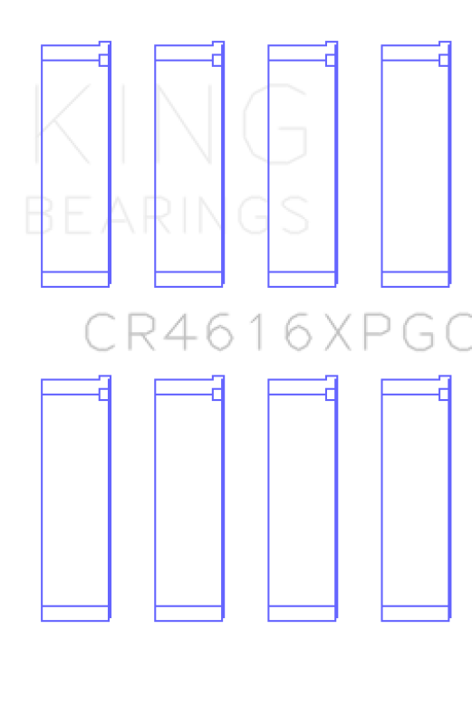 King Engine Bearings CR4616XPGCSTDX KING Performance Rod Bearings