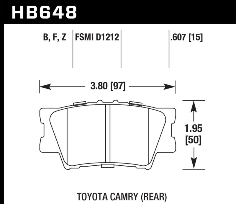 Load image into Gallery viewer, Hawk Performance HB648Z.607 HAWK Ceramic Brake Pad Sets
