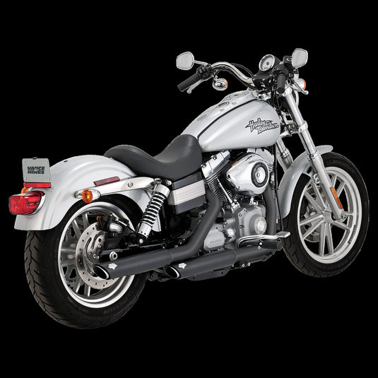 Vance & Hines 46844 Twin Slash 3in. Slip-On Muffler - Black