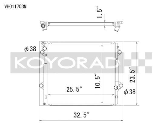 Koyo VH011703N KOY Racing Radiators