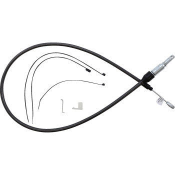 Magnum 42344HE Alternate Length Black Pearl Quick Connect Braided Upper Clutch Cable - 38in.