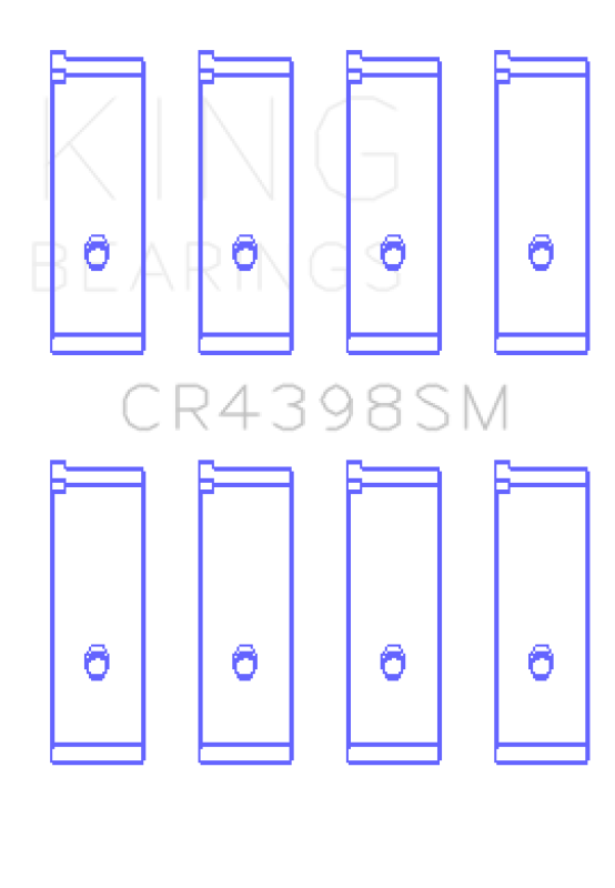 Load image into Gallery viewer, King Engine Bearings CR4398SM0.5 KING Connecting Rod Bearings
