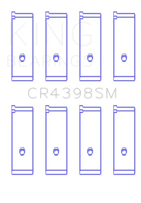 King Engine Bearings CR4398SM0.5 KING Connecting Rod Bearings