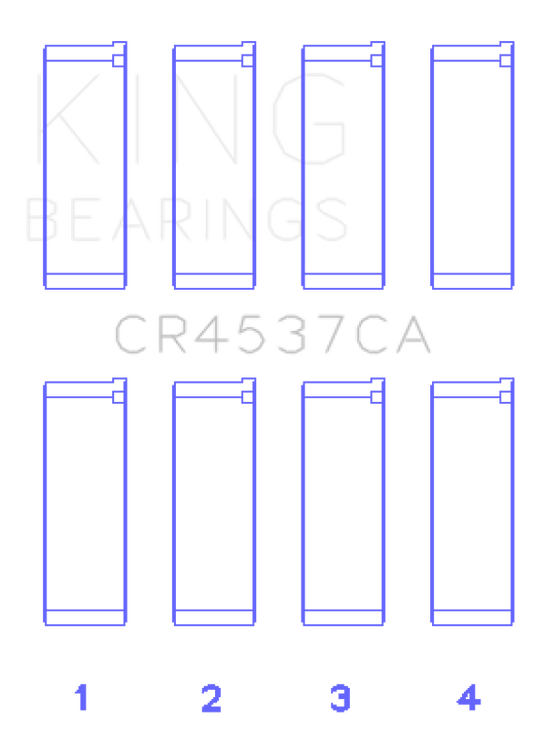 King Engine Bearings CR4537CA KING Connecting Rod Bearings