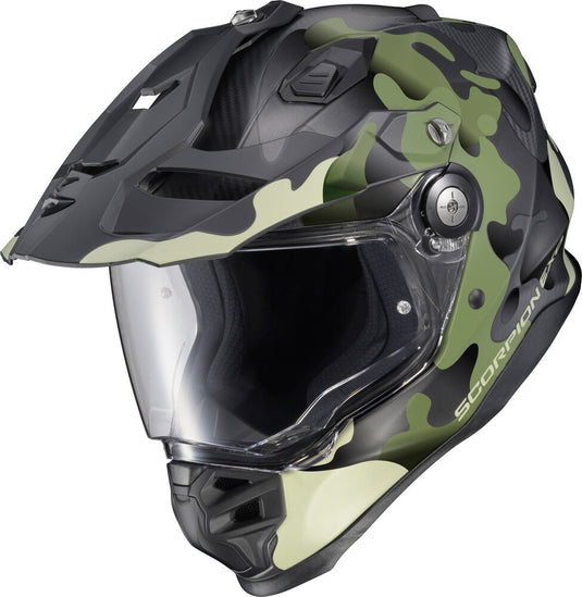 Scorpion XT9000 Carbon Gilley Helmet (Large, Green)