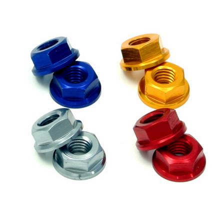Drc D58-53-101 Flange Nuts - M6mm - Blue (4pk)